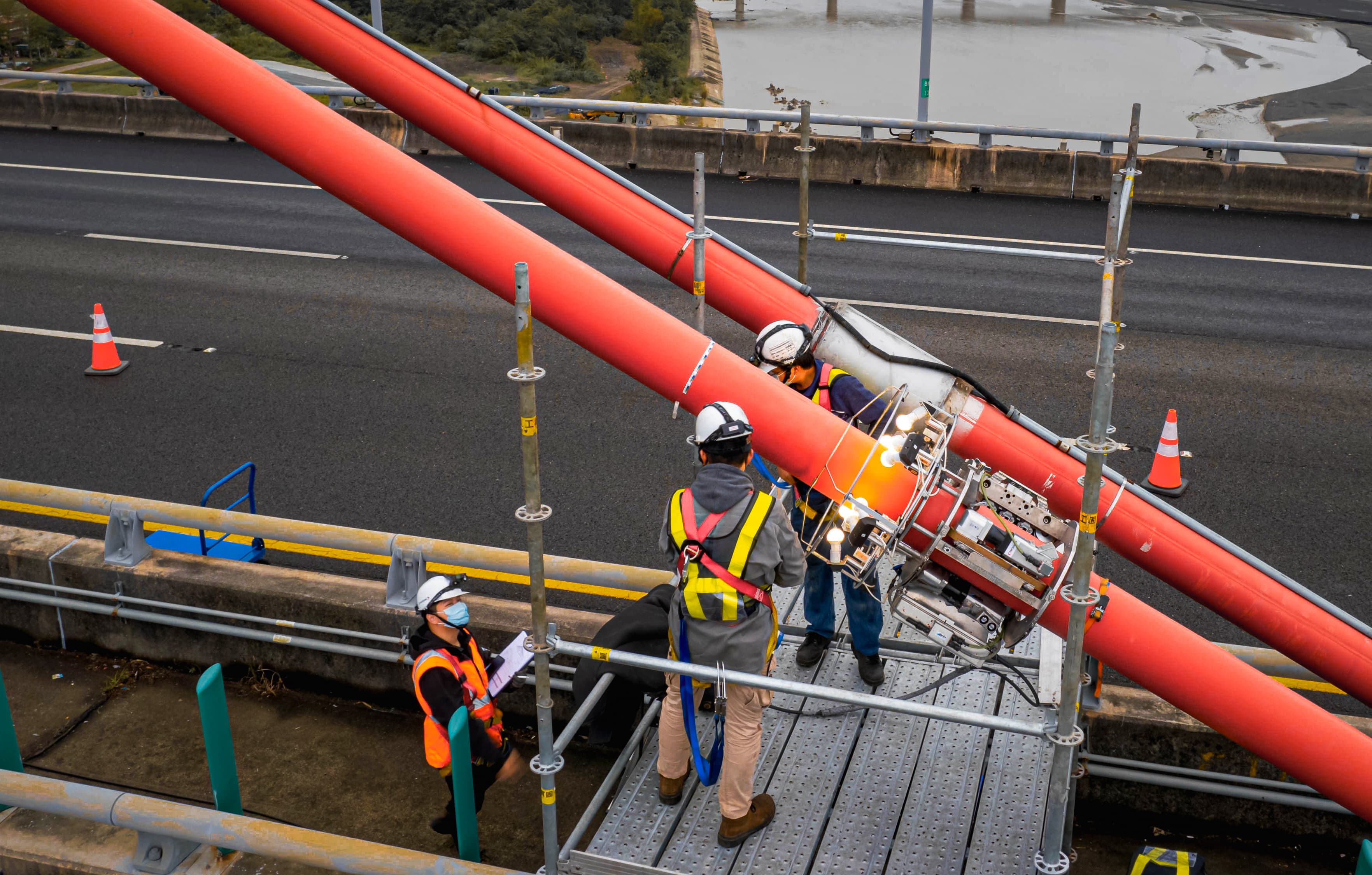 Stay Cable Inspection expert team