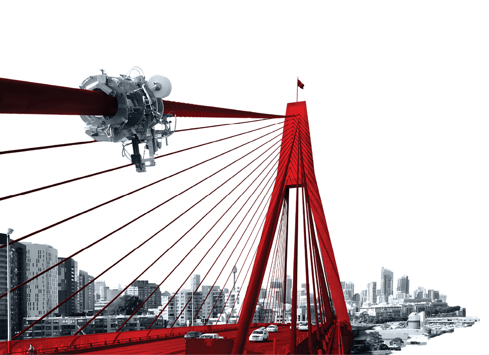 Anzac Bridge Sydney Australia Graphic Artwork-1-